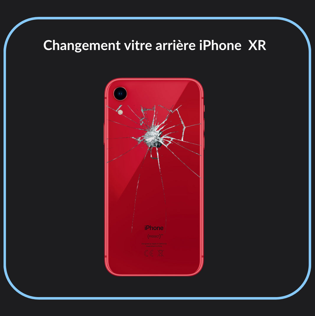 Réparation vitre arrière iPhone XR