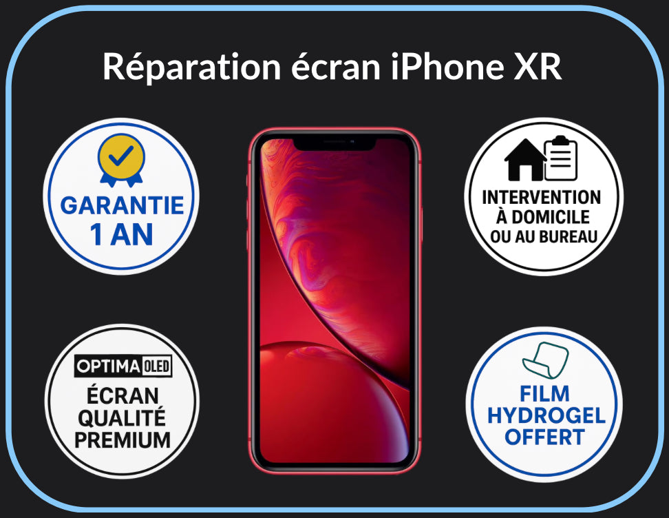 Réparation écran iPhone XR - Optima (OLED)