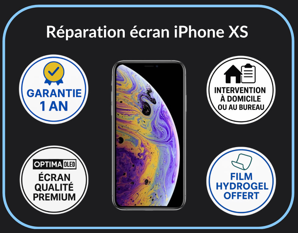 Réparation écran iPhone XS - Optima (OLED)