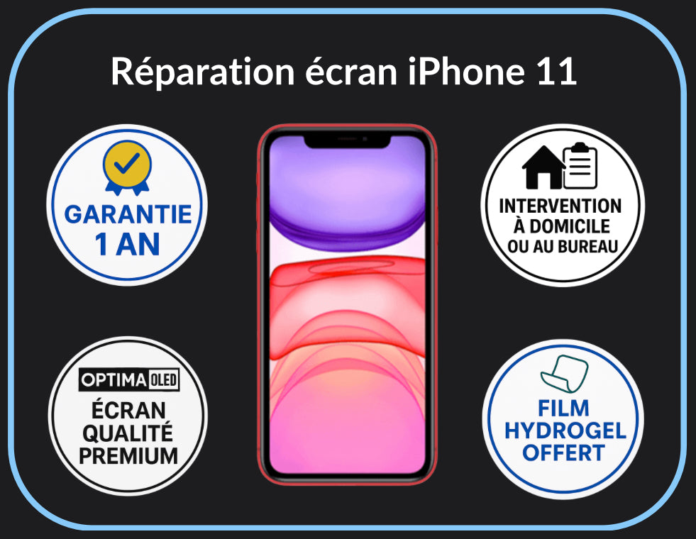 Réparation écran iPhone 11 - Optima (OLED)