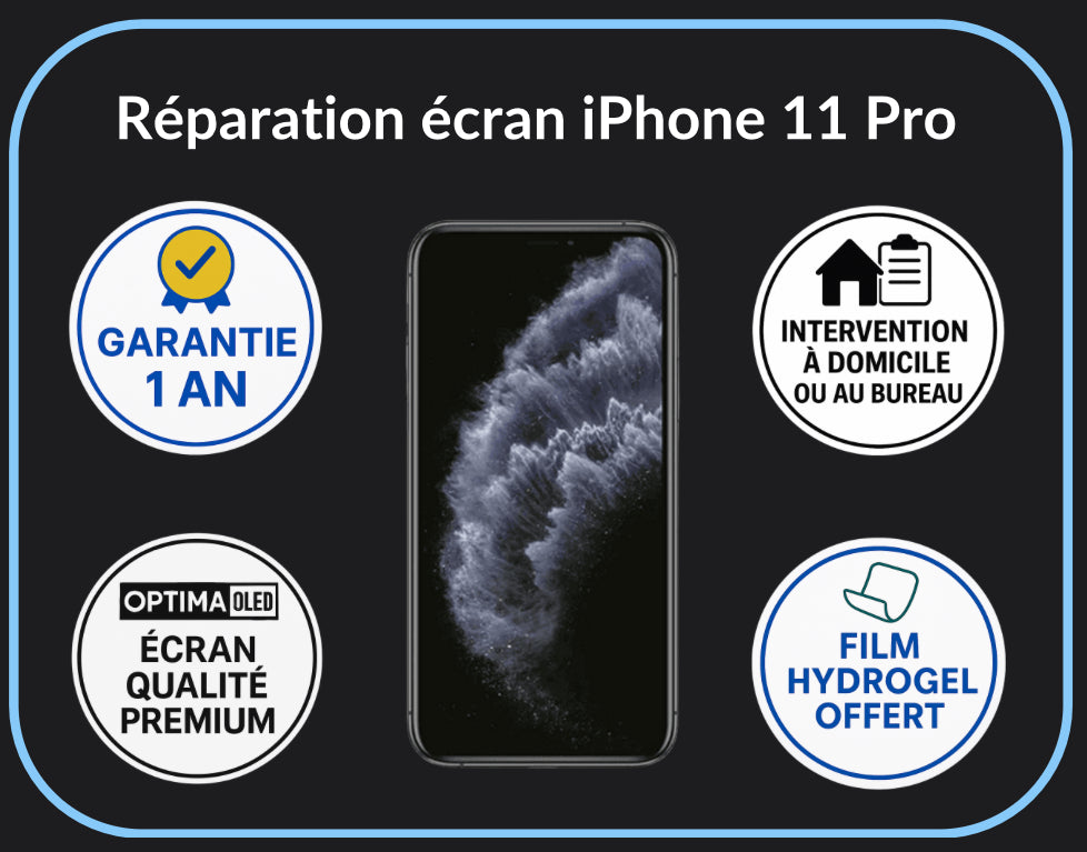 Réparation écran iPhone 11 Pro - Optima (OLED)