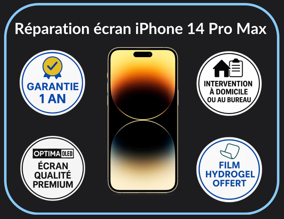 Réparation écran iPhone 14 Pro Max - Optima (OLED)