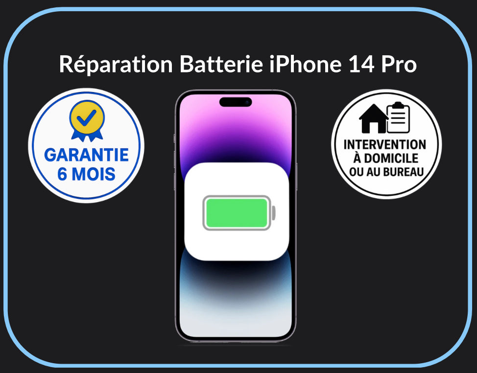 Réparation batterie iPhone 14 Pro