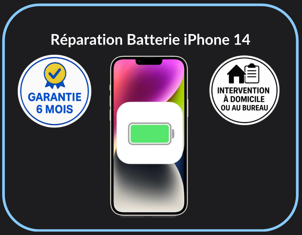 Réparation batterie iPhone 14
