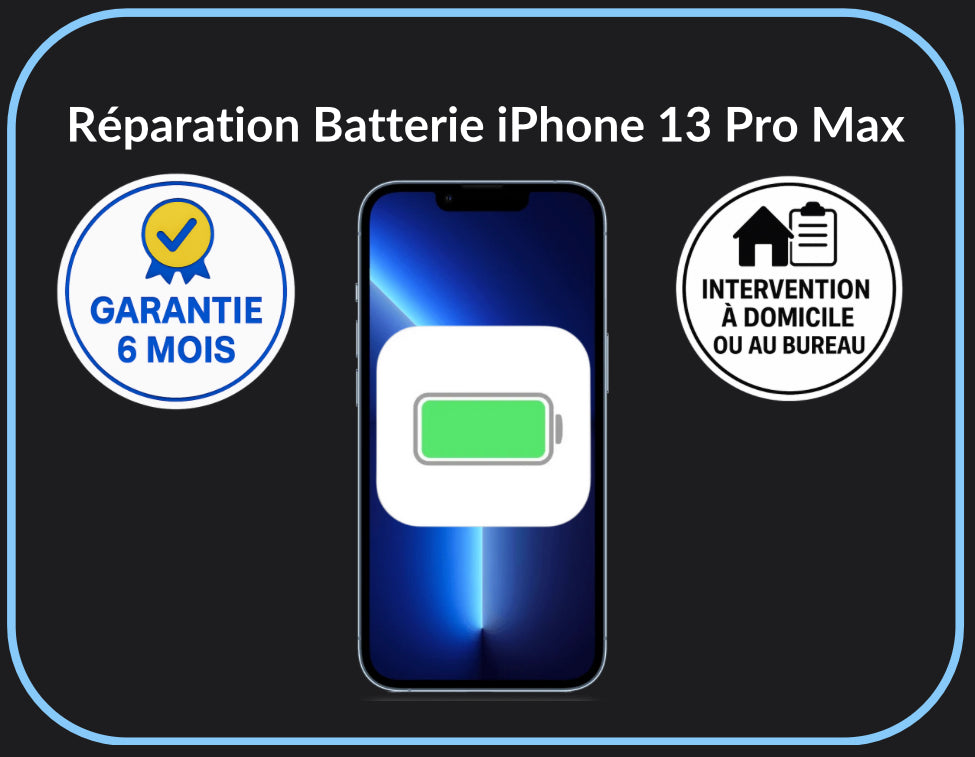 Réparation batterie iPhone 13 Pro Max