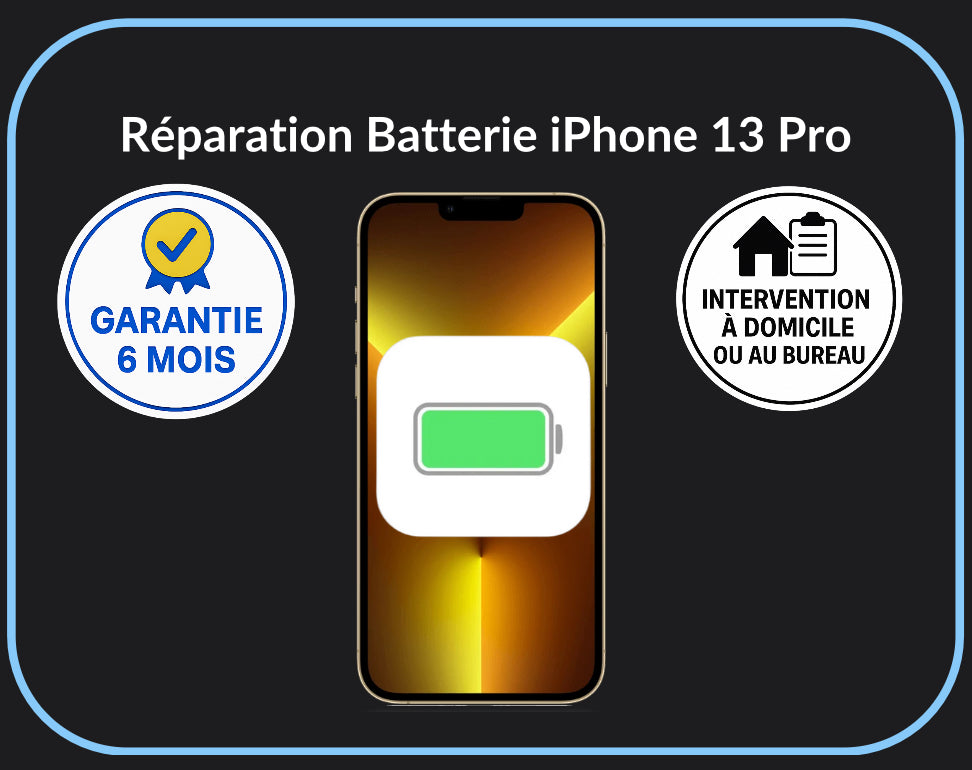 Réparation batterie iPhone 13 Pro
