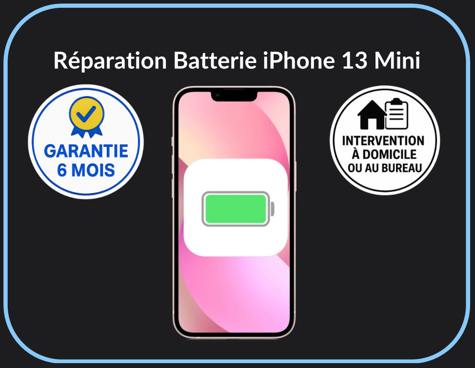 Réparation batterie iPhone 13 Mini