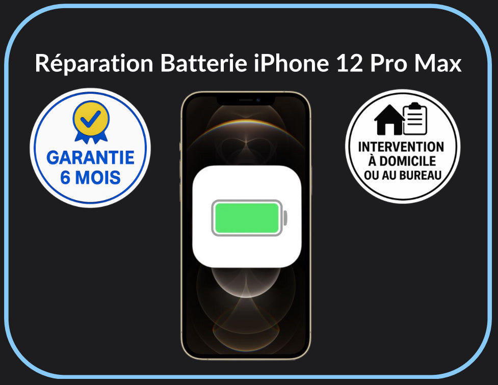 Réparation batterie iPhone 12 Pro Max