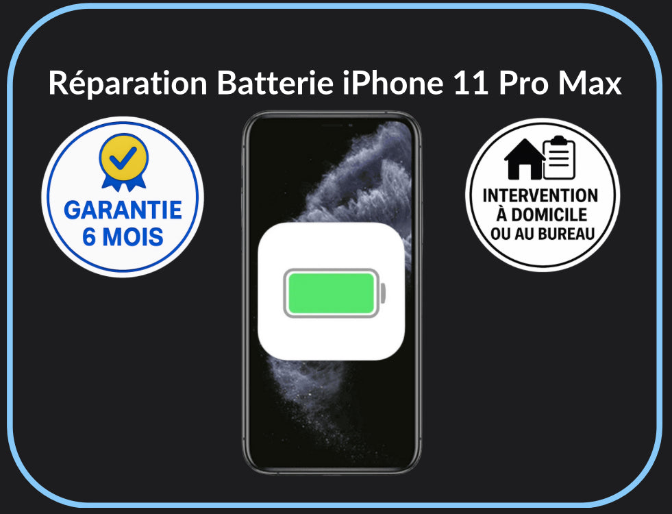 Réparation batterie iPhone 11 Pro Max