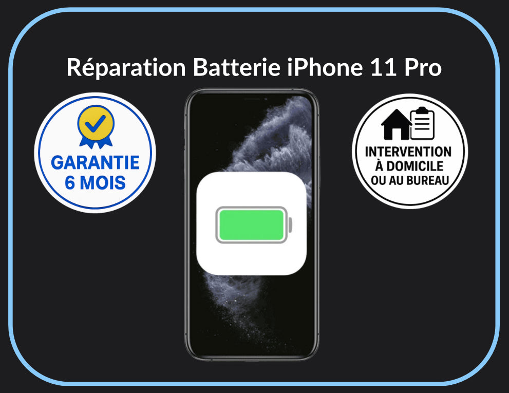 Réparation batterie iPhone 11 Pro