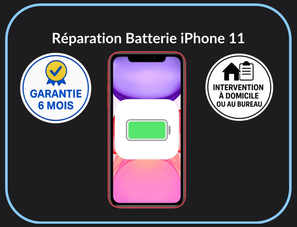 Réparation batterie iPhone 11