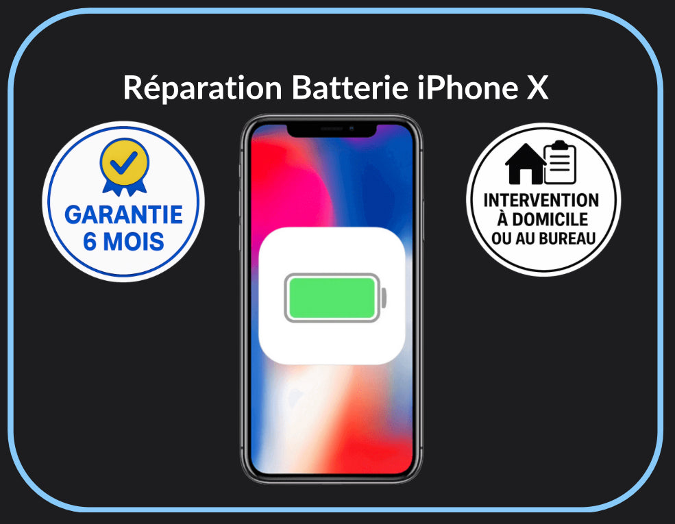 Réparation batterie iPhone X