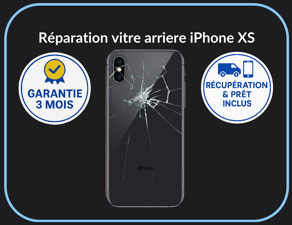Réparation vitre arrière iPhone XS