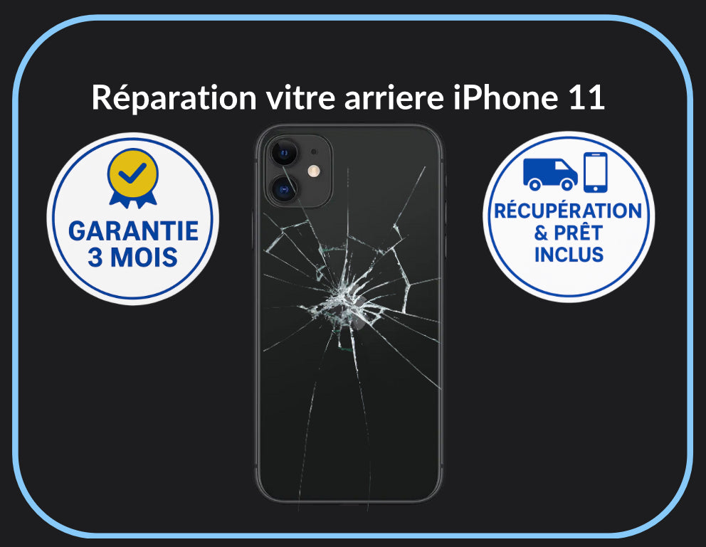 Réparation vitre arrière iPhone 11