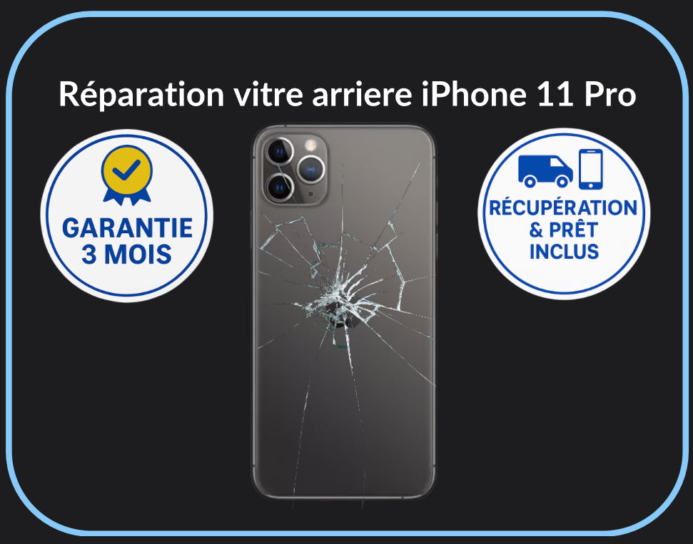 Réparation vitre arrière iPhone 11 Pro