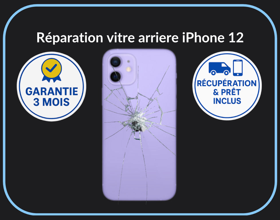Réparation vitre arrière iPhone 12