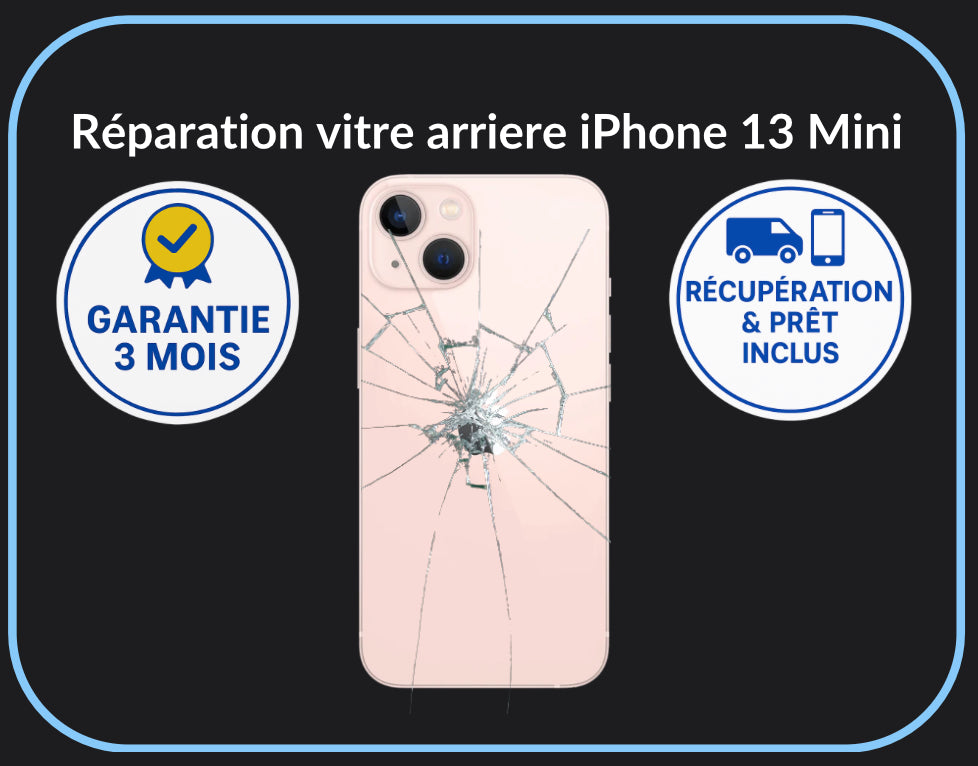 Réparation vitre arrière iPhone 13 Mini