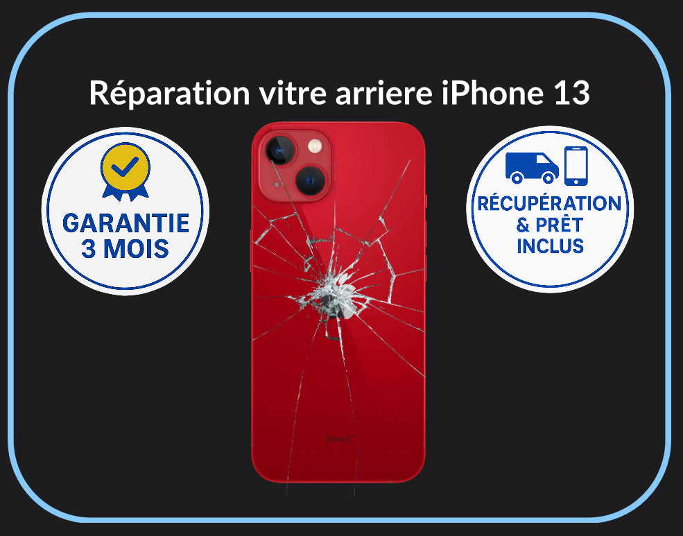 Réparation vitre arrière iPhone 13