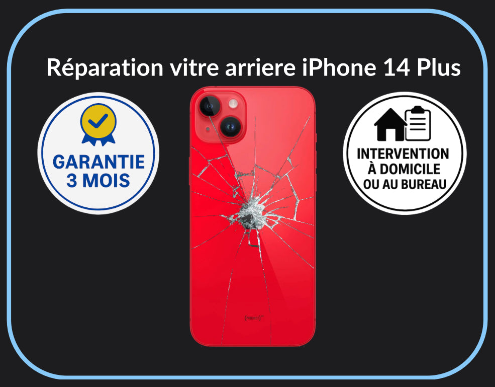 Réparation vitre arrière iPhone 14 Plus