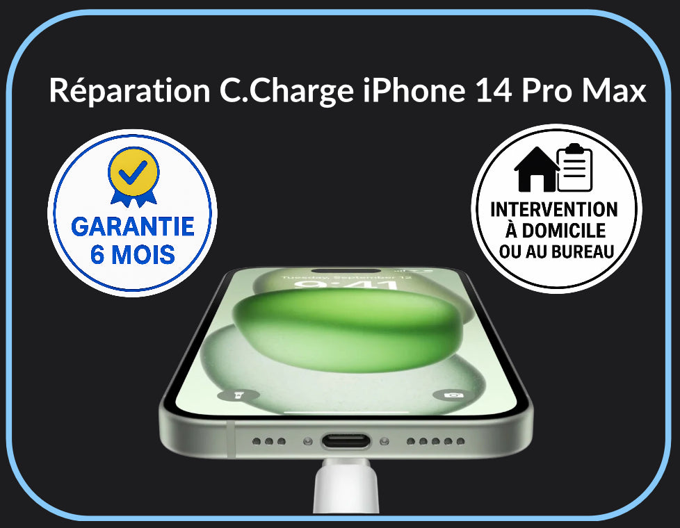 Réparation connecteur de charge iPhone 14 Pro Max