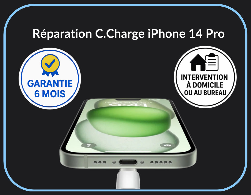 Réparation connecteur de charge iPhone 14 Pro