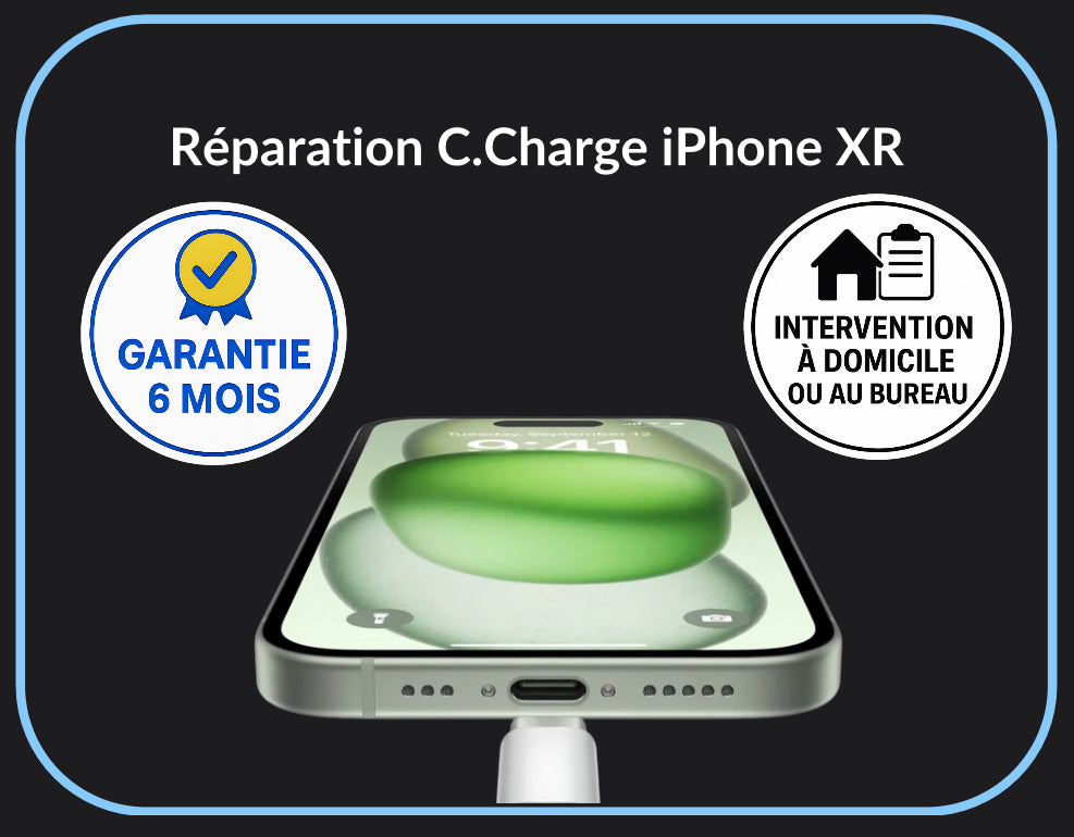 Réparation connecteur de charge iPhone XR