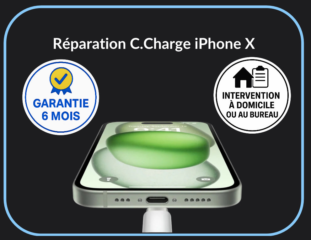 Réparation connecteur de charge iPhone X