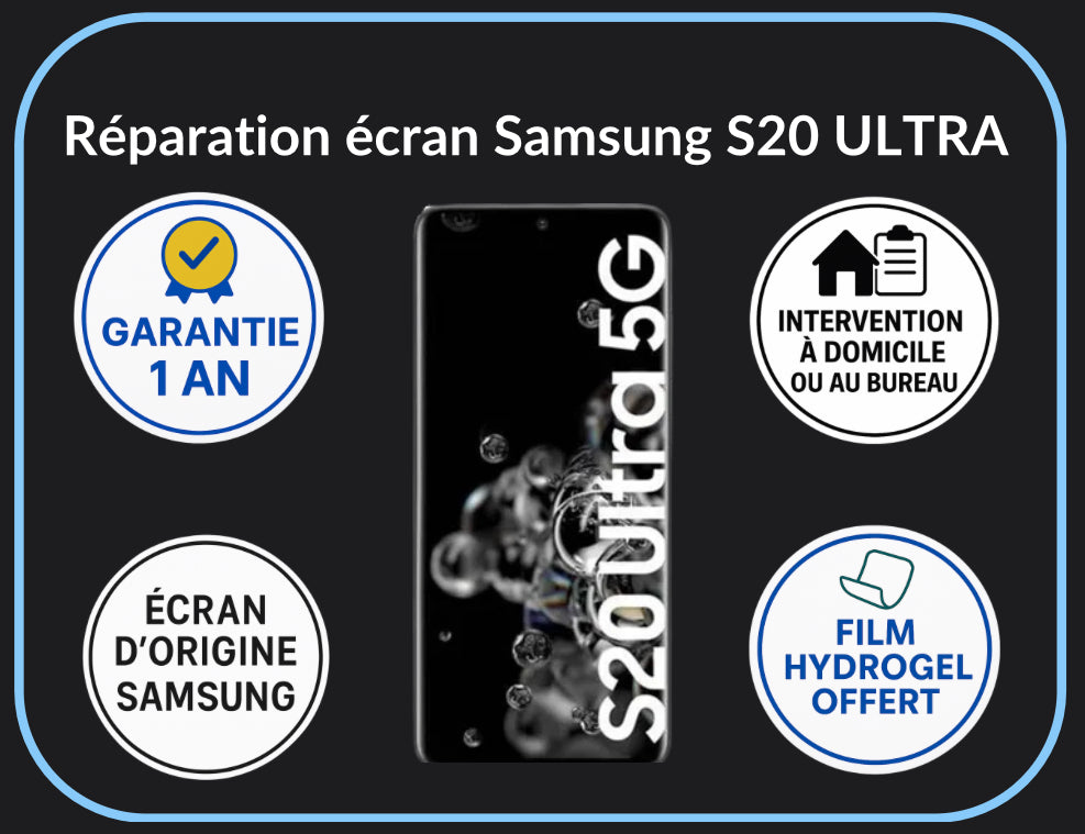 Réparation écran S20 ULTRA - Original Plus
