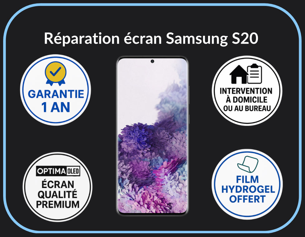 Réparation écran S20 - Optima (OLED)