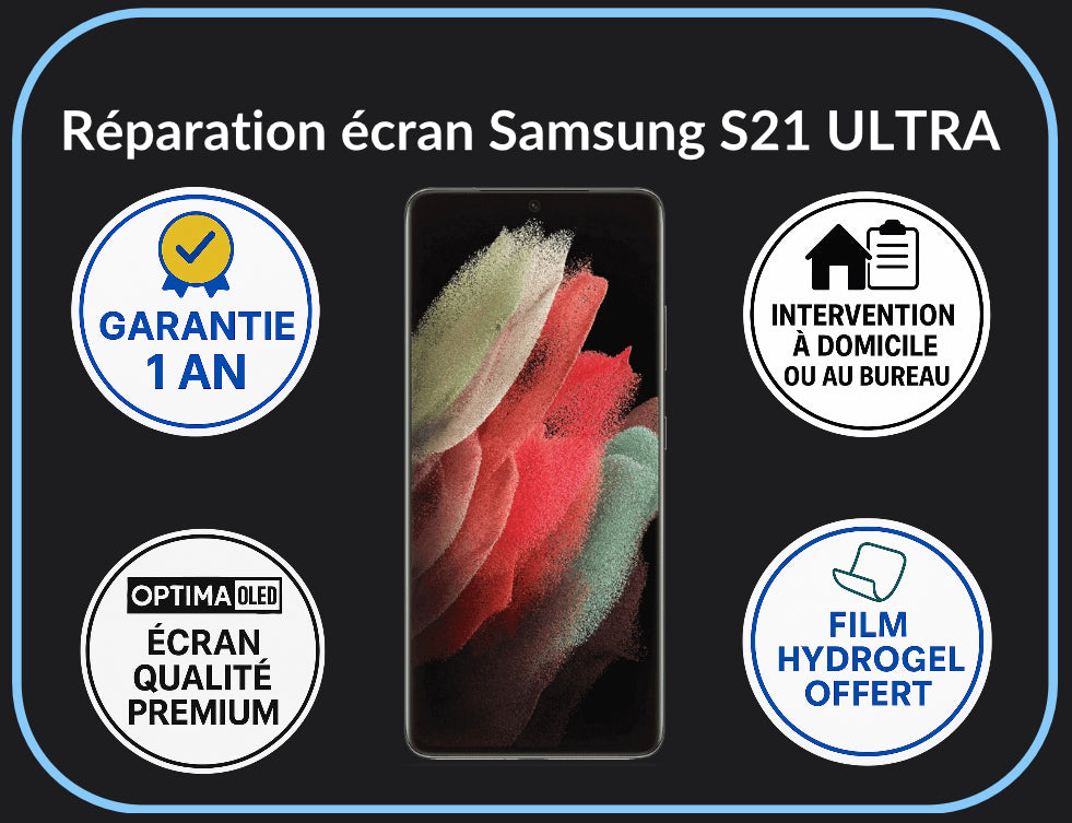 Réparation écran S21 ULTRA - Optima (OLED)
