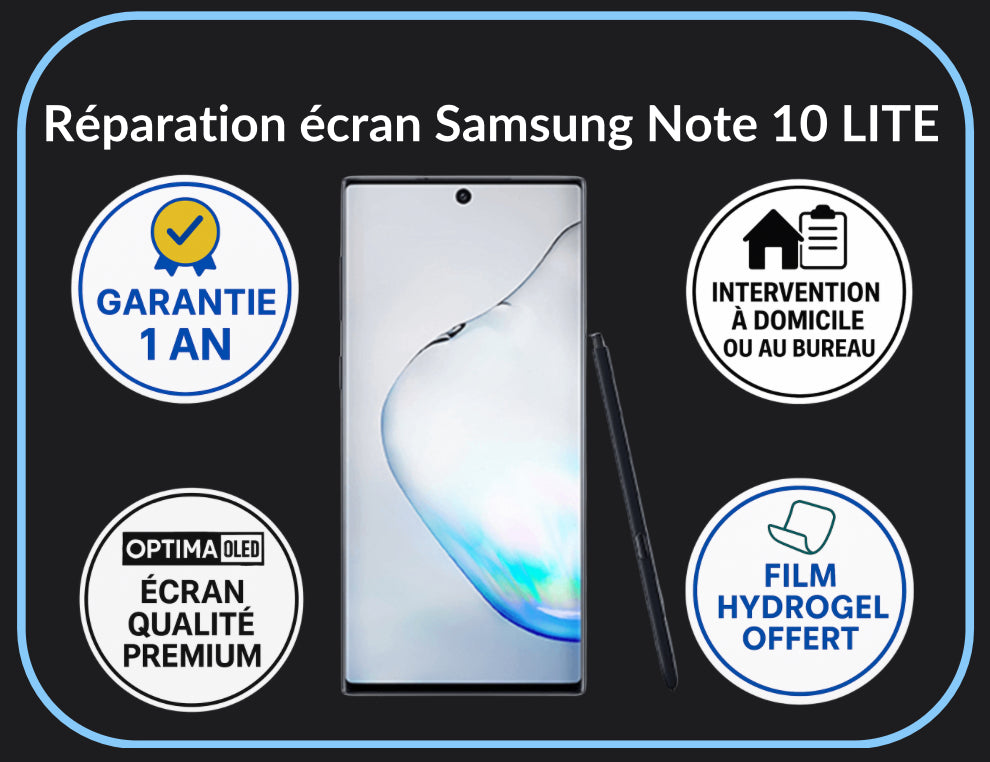 Réparation écran Note 10 LITE - Optima (OLED)