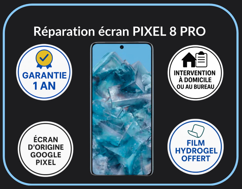 Réparation écran Google Pixel 8 PRO - Original Plus