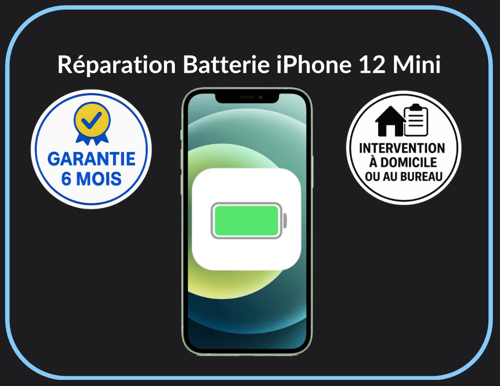 Réparation batterie iPhone 12 Mini