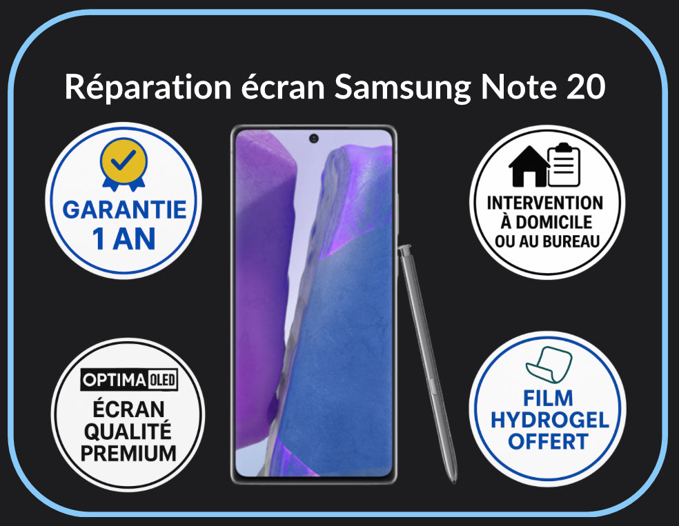 Réparation écran Note 20  - Optima (OLED)